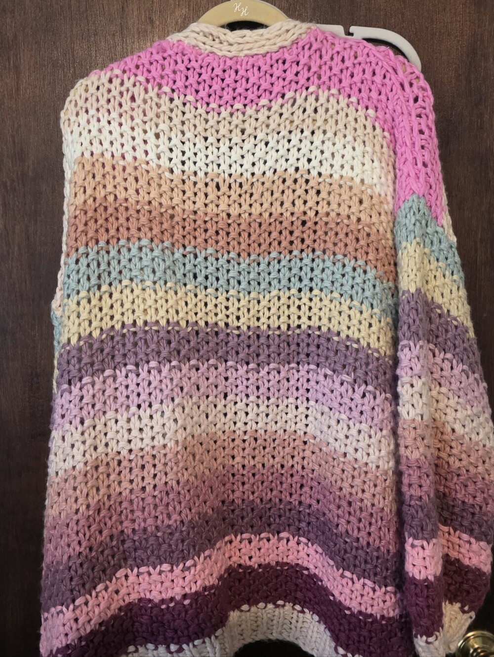 Altar’d State Rainbow Crochet Cardigan - Picture 2 of 4